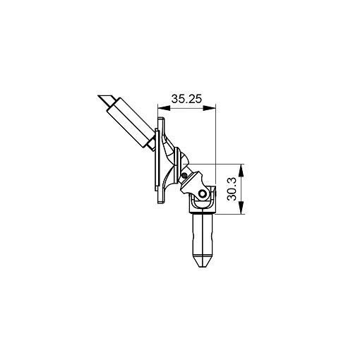 Gelenklager 45° 6mm-4KT 35cm 22x52/2 LH