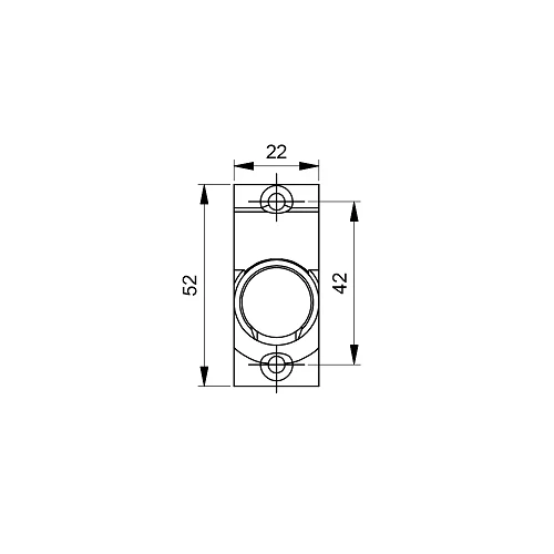 Gelenklager 45° 6mm-4KT 35cm 22x52/2 LH