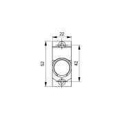 Gelenklager 45° 6mm-4KT 35cm 22x52/2 LH