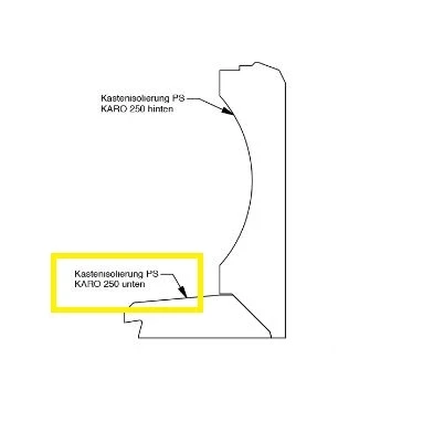 Kastenisolierung PS KARO 210 unten